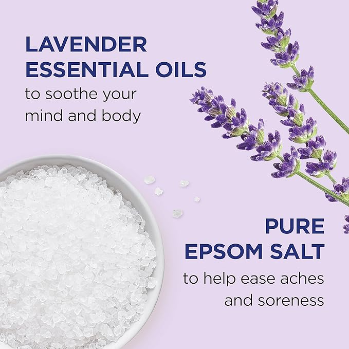 Dr Teal's Epsom Salt Magnesium Soak, Soothe & Sleep with Lavender, 3 lbs