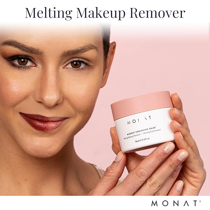 MONAT Makeup Vanishing Balm – Cleansing Balm Makeup Remover – Lightweight Face Cleanser Balm – Makeup cleansing Balm for Residue Free Soft and Smooth Skin – Safe to Use Balm for Delicate Skin