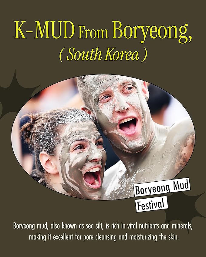 Atocovery Mud Refresh Body Lotion - Ultimate Hydration Itchness Relief Boryeong Mud Body Moisturizer - Mild & Gentle Ingredients for Sensitive Skin - Geranium & Rose Scent, 10.58 oz.