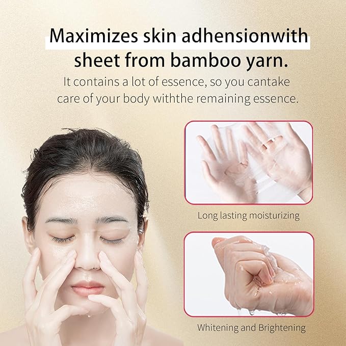 jesswar Sheet Masks Hyaluronic Acid Hydrating Mask 10 Sheets Centella Repairing Masks Deep Hydration and Moisturizing