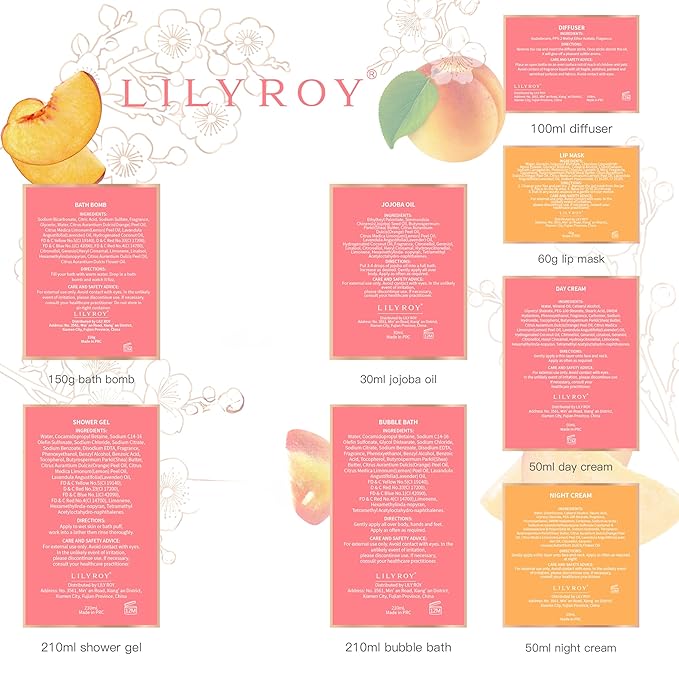 Mothers Day Gifts for Mom - 21-Piece Luxury Bath & Body Gift Basket for Women, Spa Kit for Her, Self Care Kit with Necklace, Diffuser & More | Perfect for Holiday, Christmas, Valentine's Day, Birthday