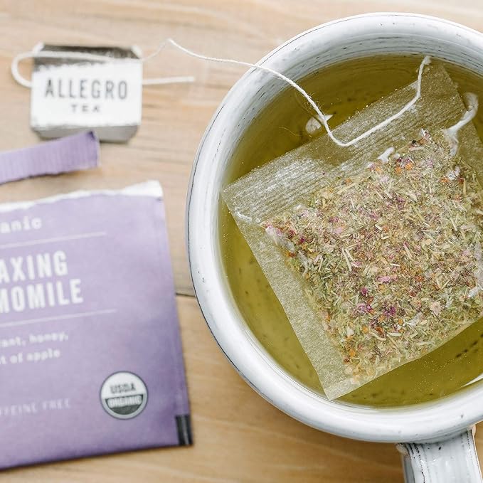 Allegro Tea, Organic Relaxing Chamomile Tea Bags, 20 ct (Pack of 2)