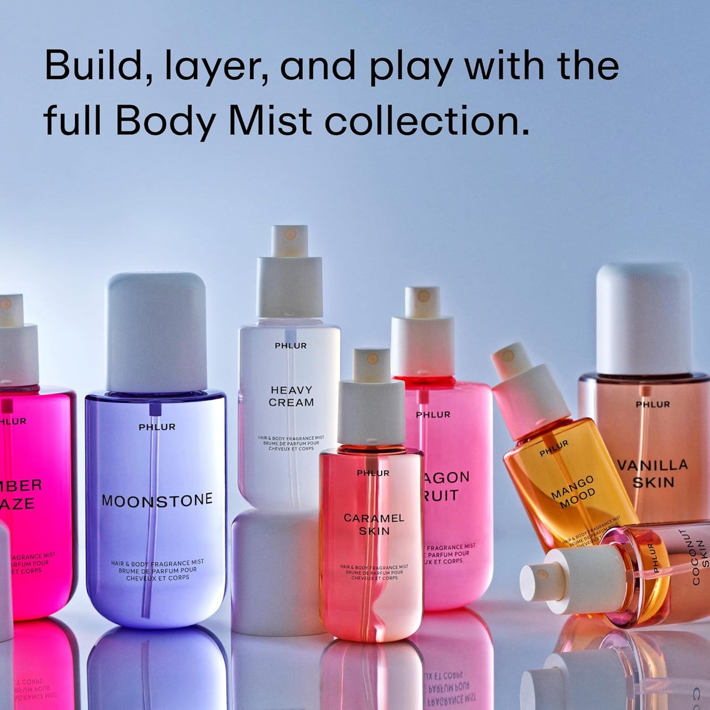 PHLUR Mango Mood Body Mist - Hair & Body Fragrance Mist - Mango, Jasmine, Patchouli & Vanilla Body Spray (8 Fl Oz)