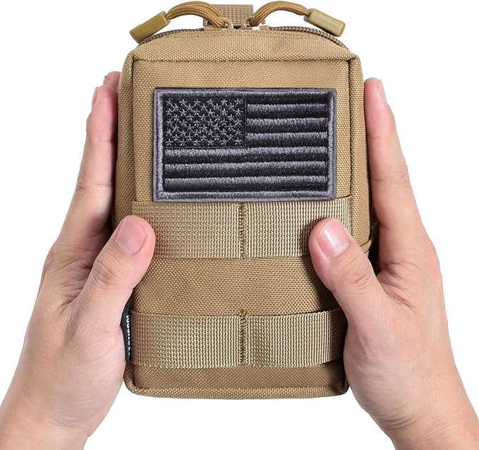 2 Pack Molle Pouches - Tactical Compact Water-Resistant EDC Pouch