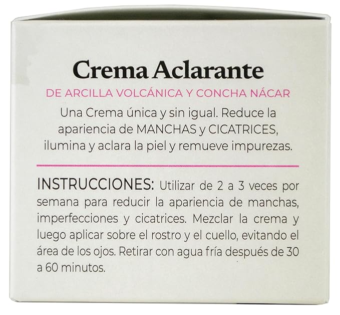 Concha Nacar Crema Aclarante No.3, Brightening Mask 3 oz, Reduces Appearance Of Spots And Scars | Crema Aclaradora Para Piel Manchas En Cara (Pack of 1)