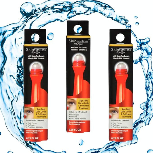 Age Defy Dark Circles, Puffiness, and Fine Lines & Wrinkle Serum with Peptides, Vitamins, and Green Tea Extract