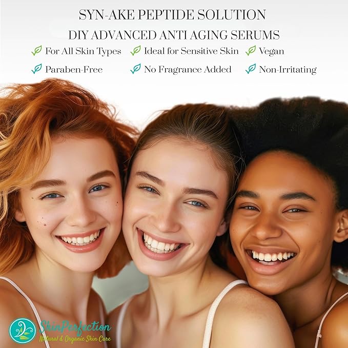 Skin Perfection Syn-AKE Freeze Wrinkles Peptide DIY Anti-Aging Skincare Booster Smooth Firm Vertical Expression Lines Between the Eyebrows the 11's .5 oz