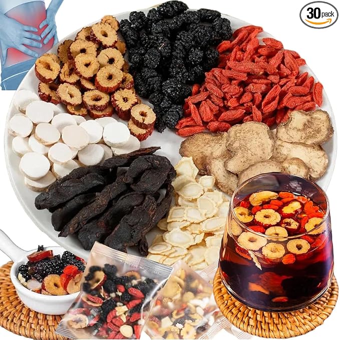 30 Pcs Formula Ginseng Treasure Tea, Kidney Tea Formula Ginseng Six Treasure Tea, Kidney Cleanse Tea, Organic Kidney Cleanse Herbal Tea, Kidney Tea (30pcs)