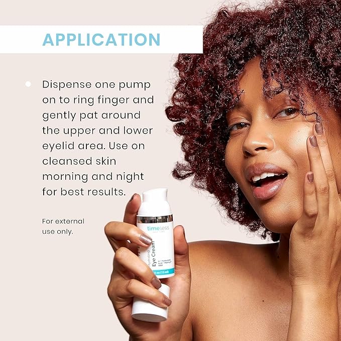 Timeless Skin Care Hydrating Eye Cream - 0.5 Fl Oz, Pack of 1 - Reduce Puffiness & Fine Lines - Includes Hyaluronic Acid for Hydration + Matrixyl 3000 to Fight Wrinkles - For All Skin Types