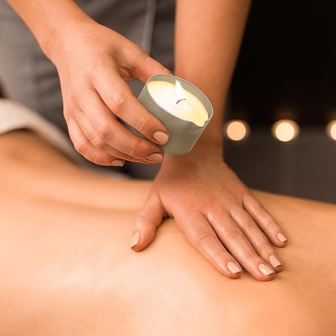 LOVE PLAY Relaxing Massage Oil Candle - Moisturizing Body Oil Candle for Couples and Home Spa - Luxurious & Hydrating Skin Care Body Massage Oils - Vegan (6.76oz)