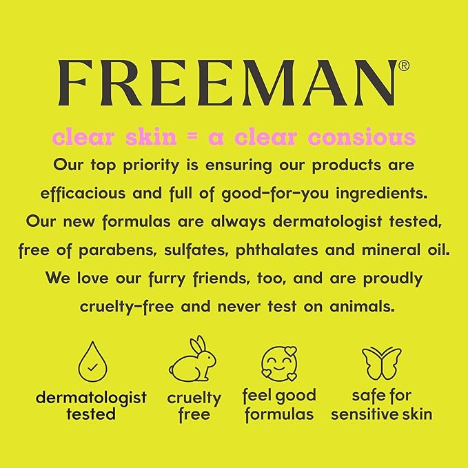 Freeman Facial Mask Variety 12 Count Bundle, Peel-Off & Clay Face Masks, Pore Clearing, Toning, Evening, & Calming Skincare, For All Skin Types, Travel Size Masks, 0.5 fl. oz./15 ml Sachets