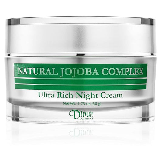 Natural Jojoba Complex Ultra Rich Night Cream Ultra Hydrating Moisturizer for Flakiness Dryness 1.75 oz/50 g