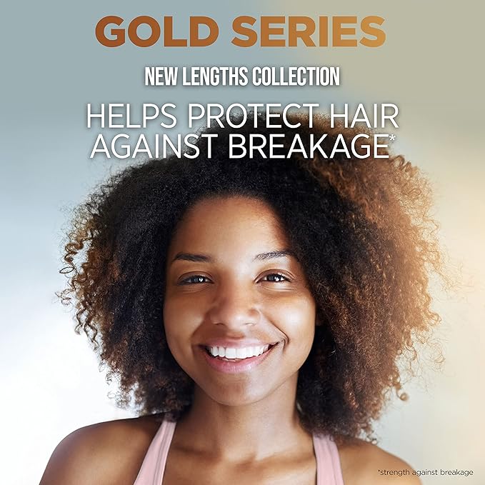 Pantene Gold Series New Lengths Anti-Breakage Defense Serum, Infused with Apricot Oil, Protects & Strengthens, for Natural, Textured, Curly, Coily Hair, Sulfate Free, 3 Fl Oz (Pack of 2)