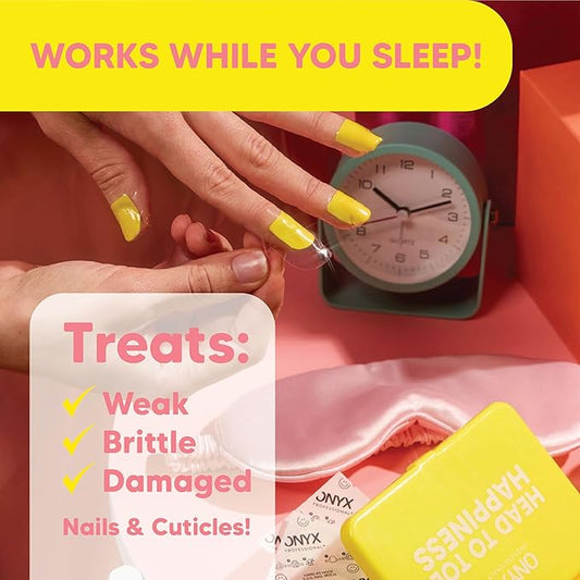 Onyx Professional Hard as Hoof S.O.S Nail Patches - Nail and Cuticle Strengthening Treatment Repair Patches, Nail Growth, Repair, 20 Count