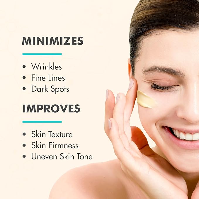 Ebanel Retinol Cream for Face with Collagen, Peptides, Ceramides, Moisturizer with Hyaluronic Acid, Vitamin C & B5, Firming Anti Aging Face Cream for Wrinkles, Fine Lines, Dark Spots, Day and Night