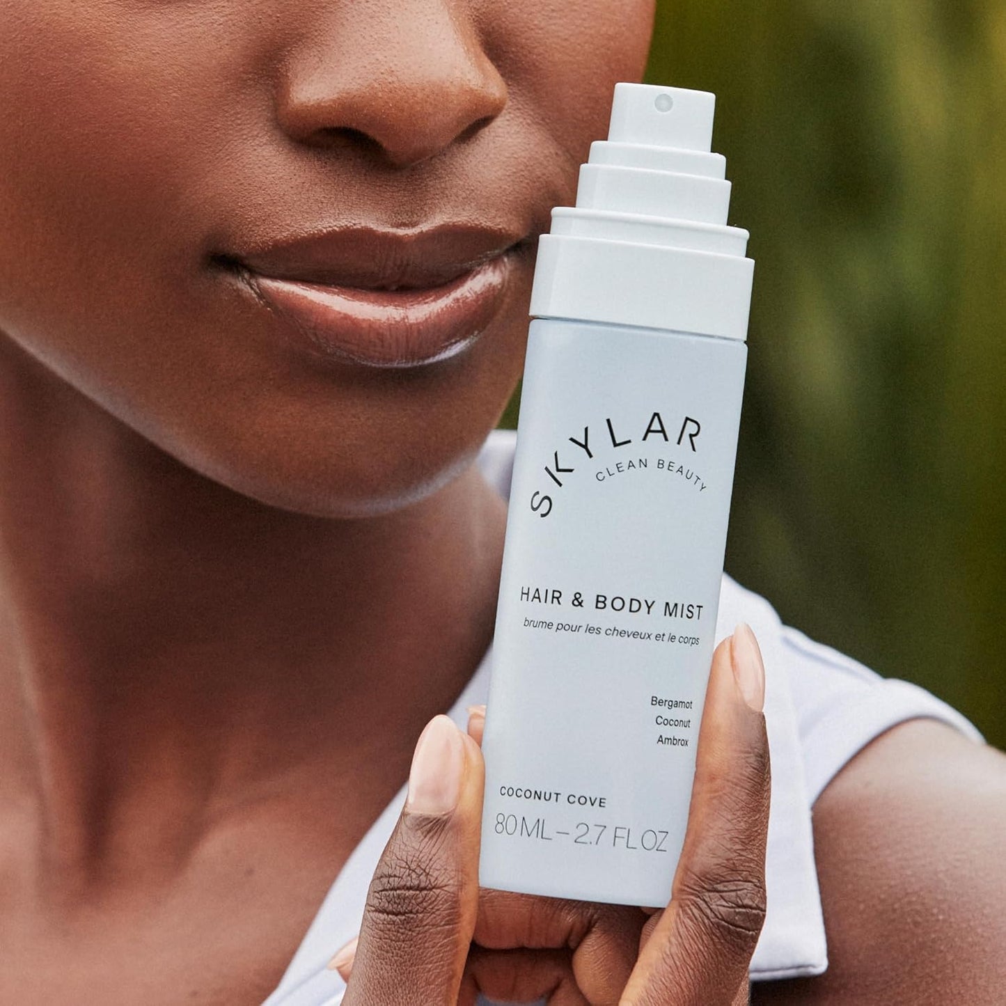 Skylar Coconut Cove Hair & Body Mist | Hypoallergenic & Clean Fragrance | Vegan, Cruelty Free, and Safe For Sensitive Skin | 80 ML, 2.7 Fl Oz