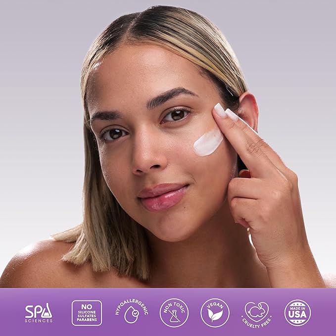 Spa Sciences - Overnight Cream For Normal to Dry Skin Types - Made in the USA- Rejuvenating Formula - With Ceramides, Hyaluronic Acid, Bakuchiol and Squalane - Restore, Hydrate, Nourish - Vegan -1.8oz