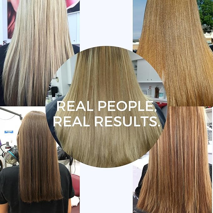 KERAZON Blonde Brazilian Hair BTX Treatment Purple Mask Platinum Effect & Silver Hair Providing Smoothing, Deep Hydration, Anti-Brass, Shine, Softness, Volume & Frizz Control