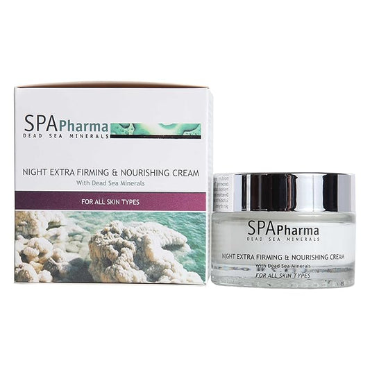 Night Extra Firming & Nourishing Cream for All Skin Types Enriched with Dead Sea Minerals (1.7 Fluid Ounce)