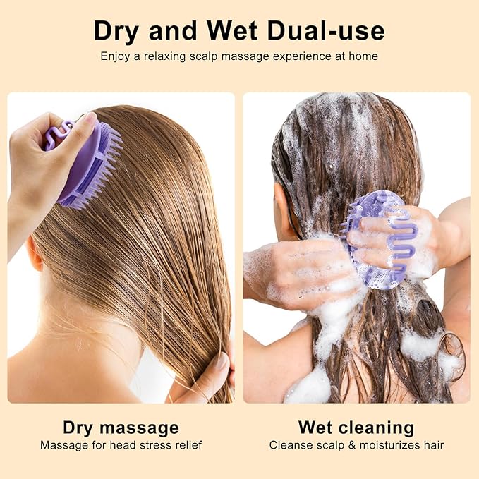 Hotodeal Scalp Massager,Hair Scalp Scrubber Reduces Oil and Dandruff,Scalp Brush Promotes Hair Growth with Long-Term Use,Suitable for Many Hair Types