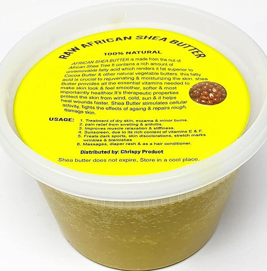 Raw Unrefined African Shea Butter Selections (8 Oz, 16 Oz, 32 Oz)- Grade AAA Premium Shea Butter From Ghana - Use on Acne, Eczema, Stretch Marks (16 OZ GOLD)