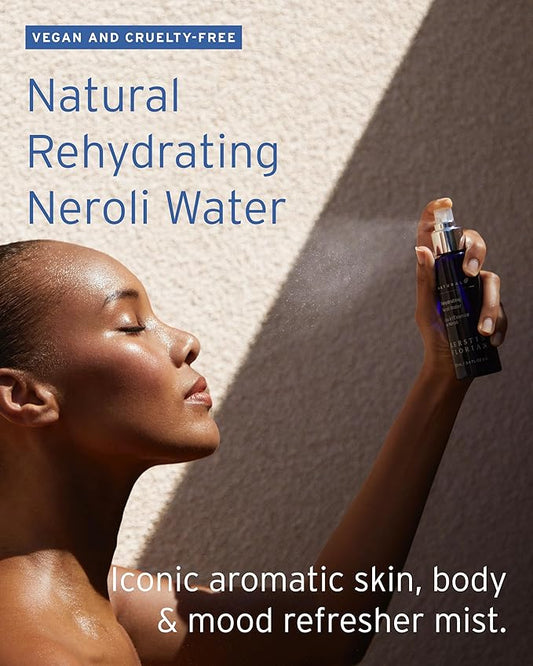 Kerstin Florian Neroli Water Face Mist | Orange Blossom Aromatherapy Spray | Hydrate & Refresh Skin with Probiotics & Peptides | All Natural | Vegan | Cruelty Free (3.4 fl oz)