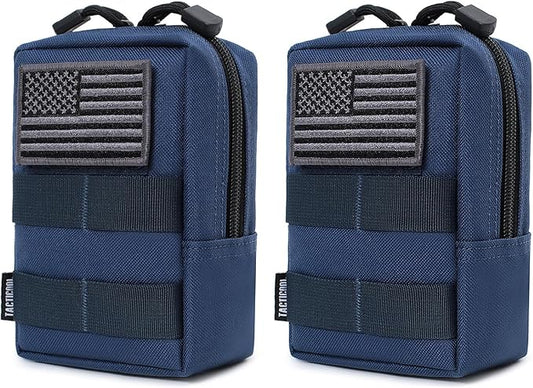 2 Pack Molle Pouches - Tactical Compact Water-Resistant EDC Pouch