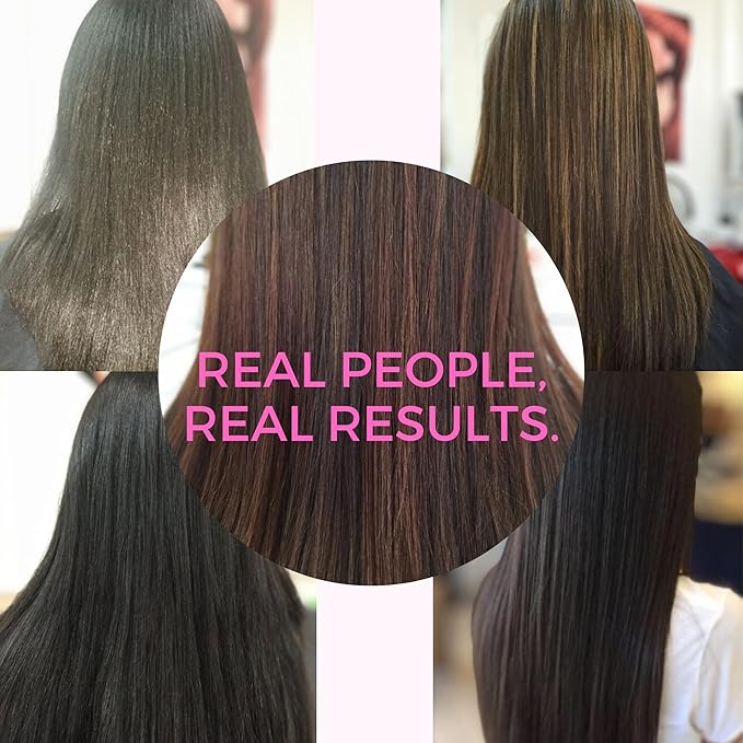 KERAZON Intensive Brazilian Hair BTX Smoothing Treatment 8oz 236ml For All Hair Types, Thermal Activated Hair Mask Damaged Hair and Long Lasting Volume And Frizz Control