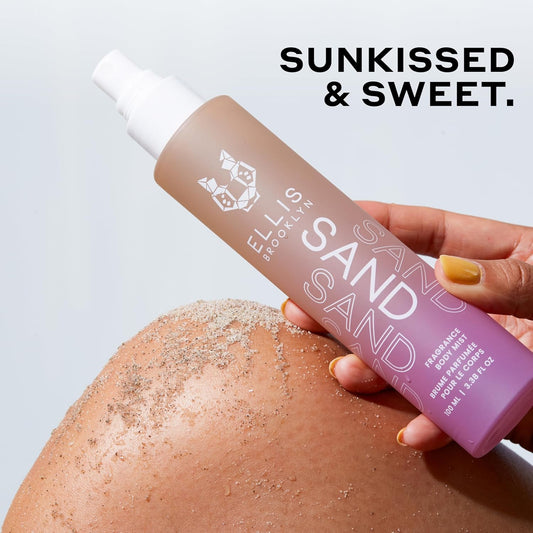 Ellis Brooklyn SAND Hair And Body Fragrance Mist - Gourmand Musk Perfume Mist with Italian Bergamot, Ginger Lily, & Vanilla Absolute, Vegan Perfume Made In The USA, 50ml 1.7 Fl Oz