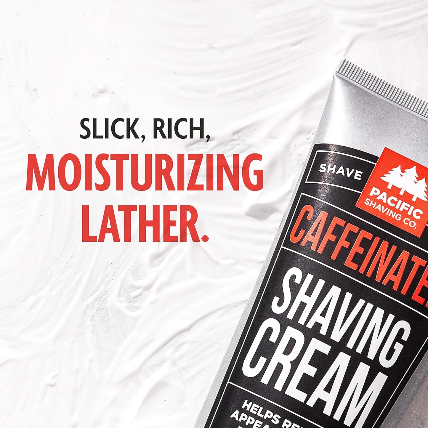 Pacific Shaving Company Caffeinated Shaving Cream & Aftershave Set - Shave Kit for Men - Antioxidant + Caffeine Enriched Shave Cream + Aftershave Lotion (3.4 Oz, 2 Pack)
