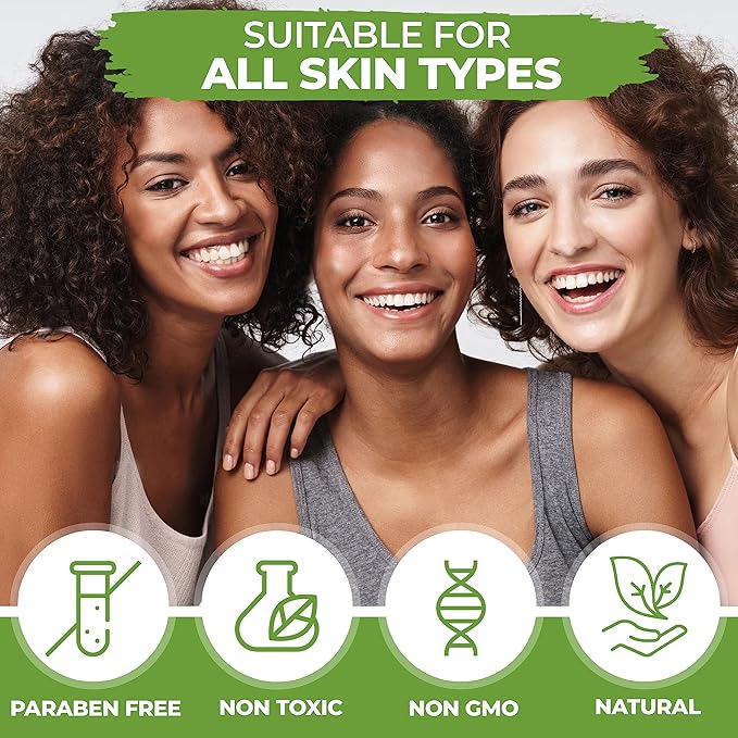 Organic Body Lotion For Crepey Skin Repair For Women, Natural Moisturizer With Lily & Lotus, Vegan and Ayurveda Products 6.76 fl oz (Pack of 2)