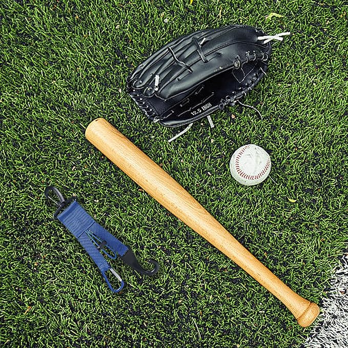 Baseball Softball Gear Hanger Dugout Organizer -Multipurpose Hanging Buckle Metal Hangers for Hold Outdoor Sports Equipment, Camping, Gloves, Helmets, Bats, Water Bottle Holder (Blue)