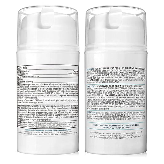 Moderate To Severe Acne Treatment Kit 2.0 (Clearing Serum & Synergyzer)