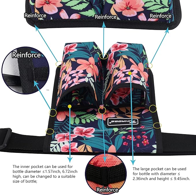 Massage Oil and Lotion Bottle Bag Holster for Massage Therapists (TH2KD-SL46BH)