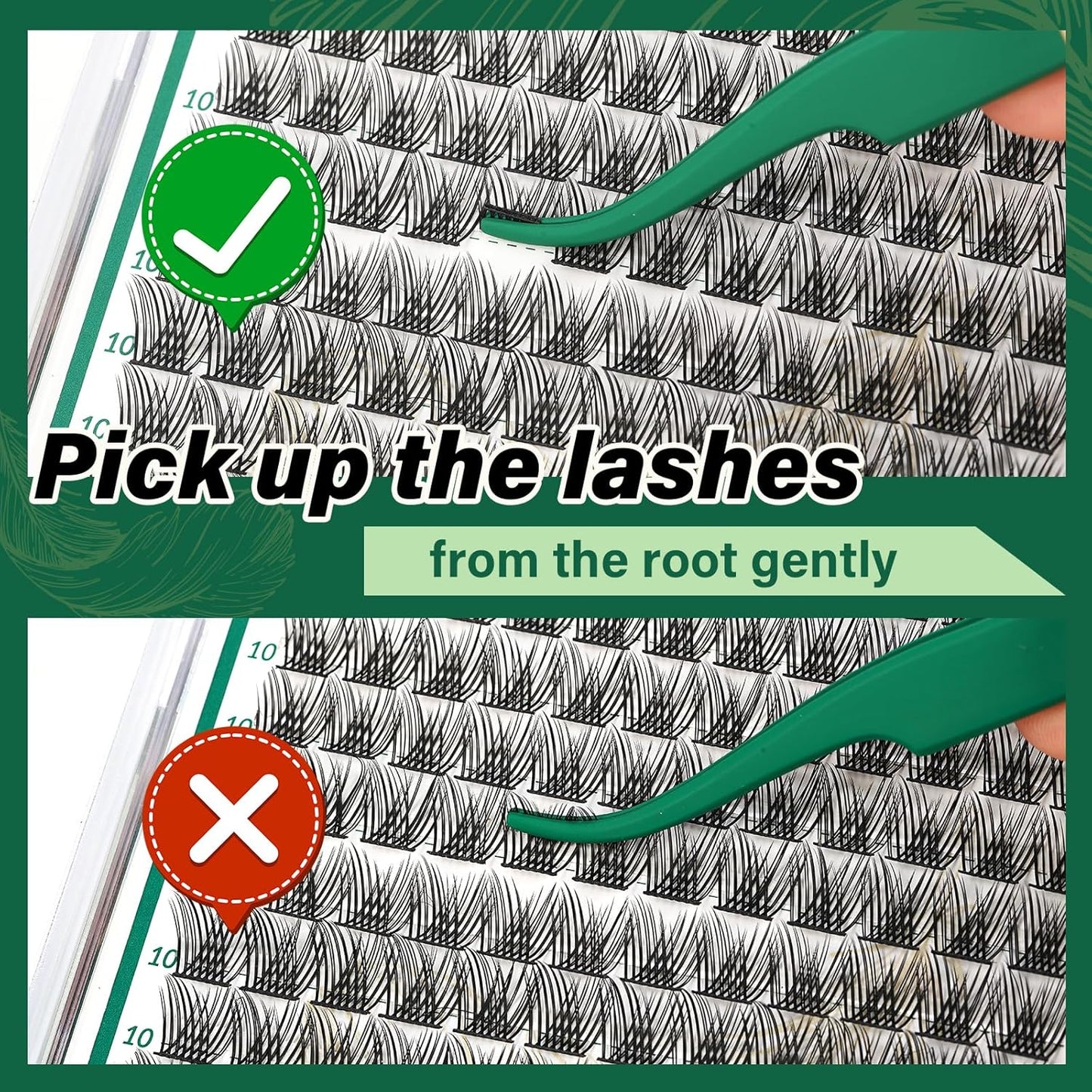 KEYYOU Lash Clusters 144pcs Individual Lashes D Curl 16mm Eyelash Clusters Super Lightweight Air Touch Cluster Lashes Soft&Wispy Comfortable Easy to DIY at Home(Air04-D-16mm)