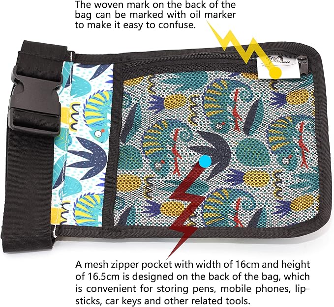 Massage Bottle Bag ，Massage Therapist Holster Massage Lotion Holster， Massage Oil Holster（2 bottle ，Flower color）