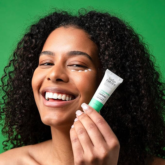 By Nature Botanicals Hyaluronic Acid & Caffeine Under Eye Cream - Firming & Refreshing Eye Cream for Dark Circles - Skincare from New Zealand - .5oz