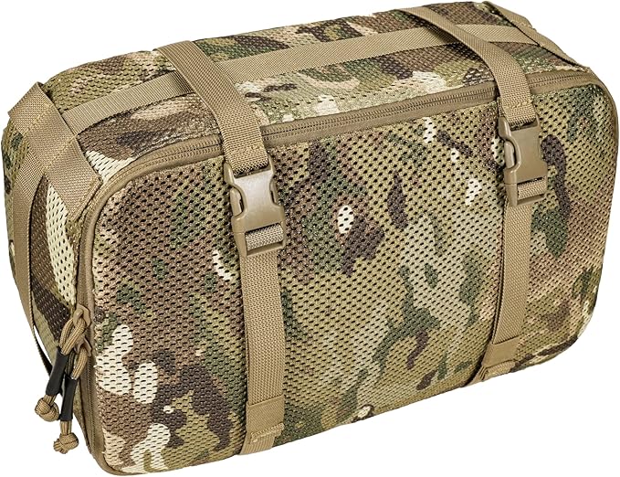 4 Set Tactical Packing Cubes ，Compressible Mesh Duffle Storage Bag,Portable Edc Molle Pouch Organizer.