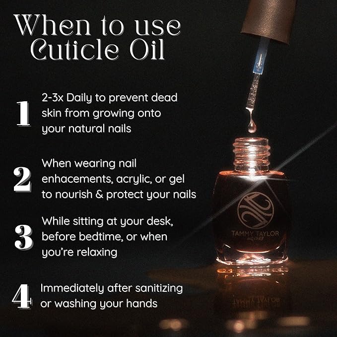 Tammy Taylor Hydrating Nail Cuticle Oil with Cuticle Cream | Peach Cuticle Softener w/Vitamin E, Jojoba Oil, Natural Ingredients & USA Made Professional Nail Growth Oil for Growth & Strength 4 oz