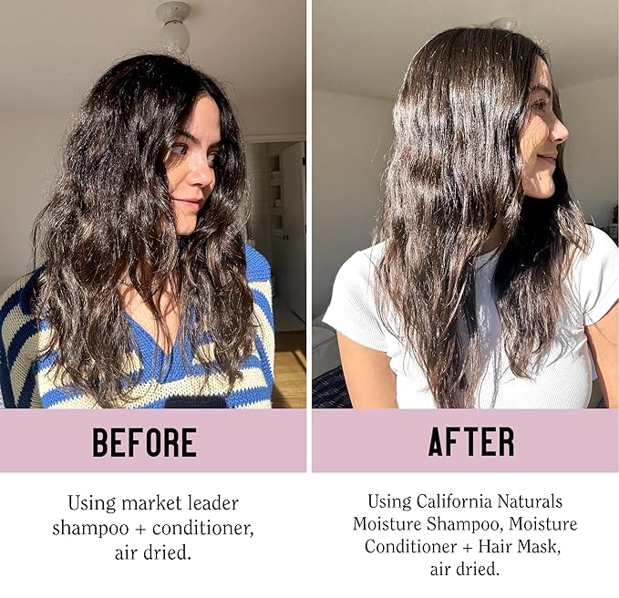 California Naturals Deep Repair Hair Mask, Paraben and Sulfate Free, Deep Conditioner for Dry, Damaged Hair, Nautral, Vegan, Hydrating and Conditioning, For Curly, Frizzy, All Hair Types, 12 fl oz