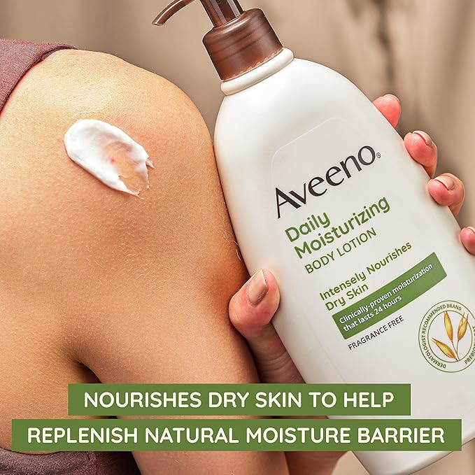 Aveeno Sheer Hydration Daily Moisturizing Fragrance-Free Lotion with Nourishing Prebiotic Oat, Fast-Absorbing Body Moisturizer for Dry Skin with Lightweight, Breathable Feel, 18 fl. oz (Pack of 2)
