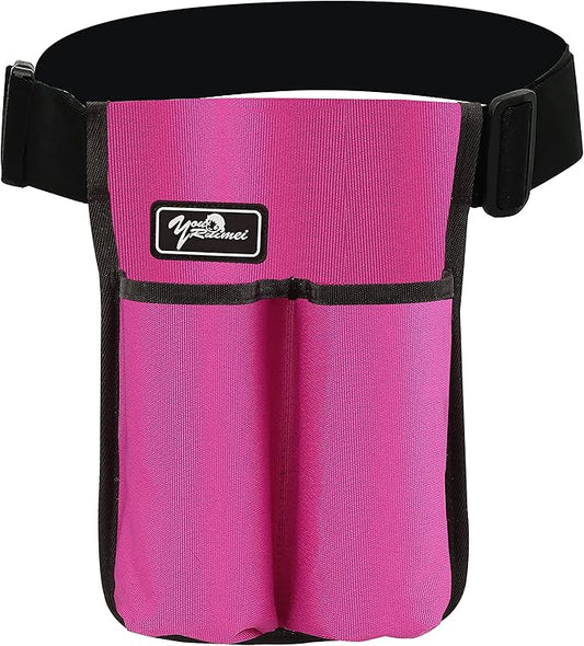 Massage Bottle Bag Massage Therapist Holster Massage Lotion Holster Massage Oil Holster（YR-2KD-Rose Red）