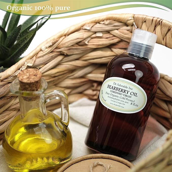 Dr Adorable - 8 oz - Bearberry Seed Oil - 100% Pure Natural Organic Cold Pressed Unrefined