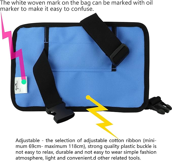 Massage Bottle Bag Massage Therapist Holster Massage Lotion Holster Massage Oil Holster（YR-3KD-Blue）