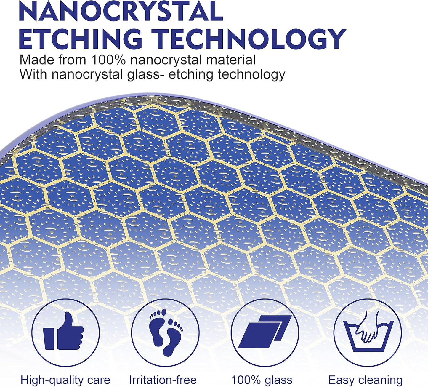 Foot File, Nano Glass Callus Remover, Portable Professional Foot Beauty Care Tool, can be Used for Wet/Dry Cracked feet, Painless Foot File for Dead Skin, Foot calluses, and Foot cuticles - Blue