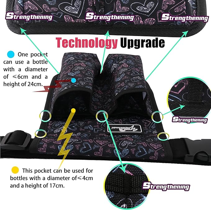 Massage Oil Bag - Massage Therapist Bottle Holster for Lotion & Oil