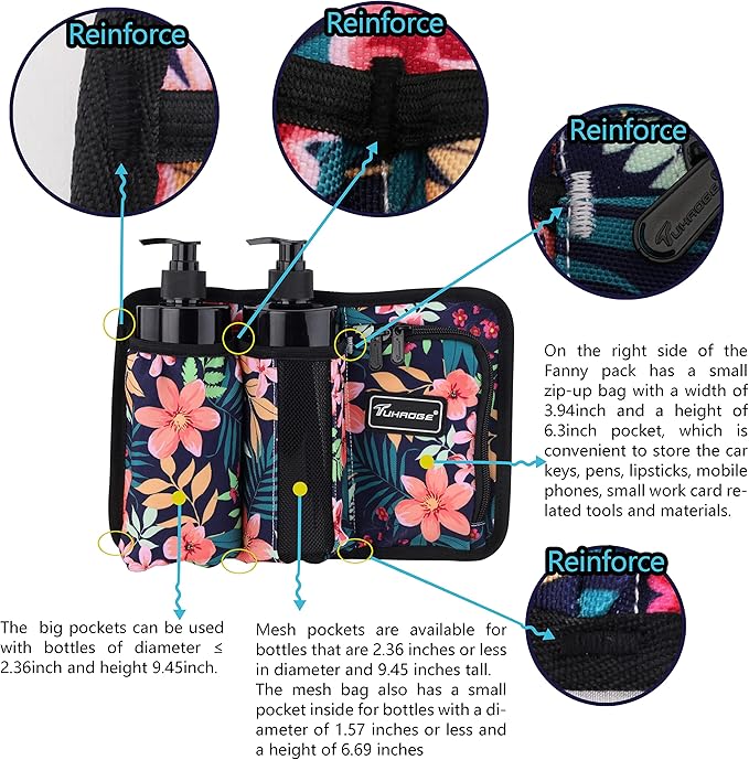 Massage Bottle Bag Massage Oil Holster Lotion Holster Massage Therapist Massage Oil Holster Massage Lotion (TH3KD-SL46BH)