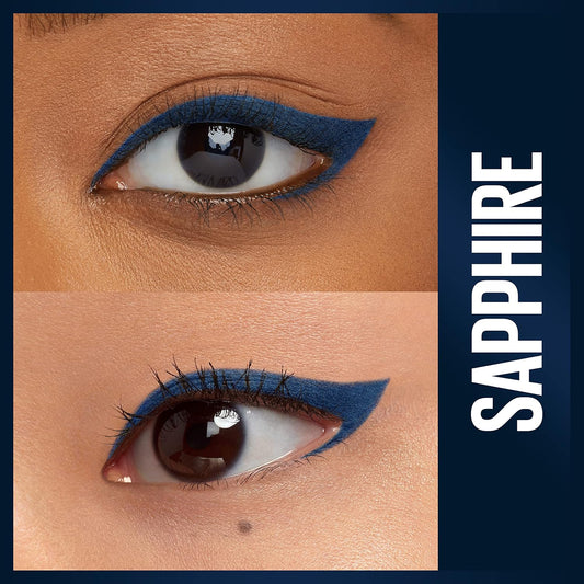 Maybelline Unstoppable Waterproof Mechanical Blue Eyeliner Pencil, Easy to Apply, Smooth Glide, Up to 24 Hour Wear, Sapphire, Pack of 2