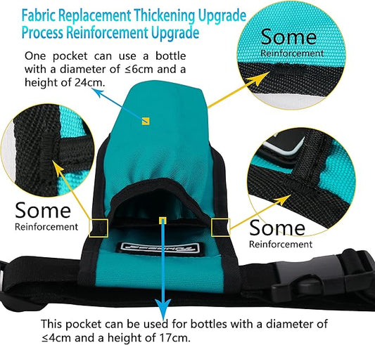 Massage Bottle Bag Massage Oil Holster Lotion Holster Massage Therapist Massage Oil Holster Massage Lotion … (Mail Green, 1 Bottle)