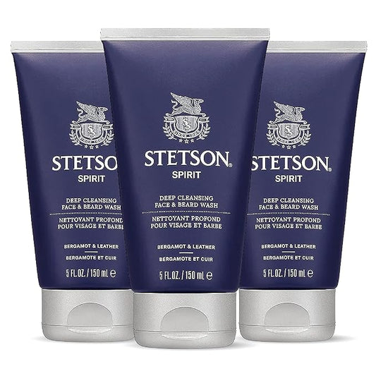 Stetson Spirit - Deep Clean Face & Beard Wash - 3 Pack